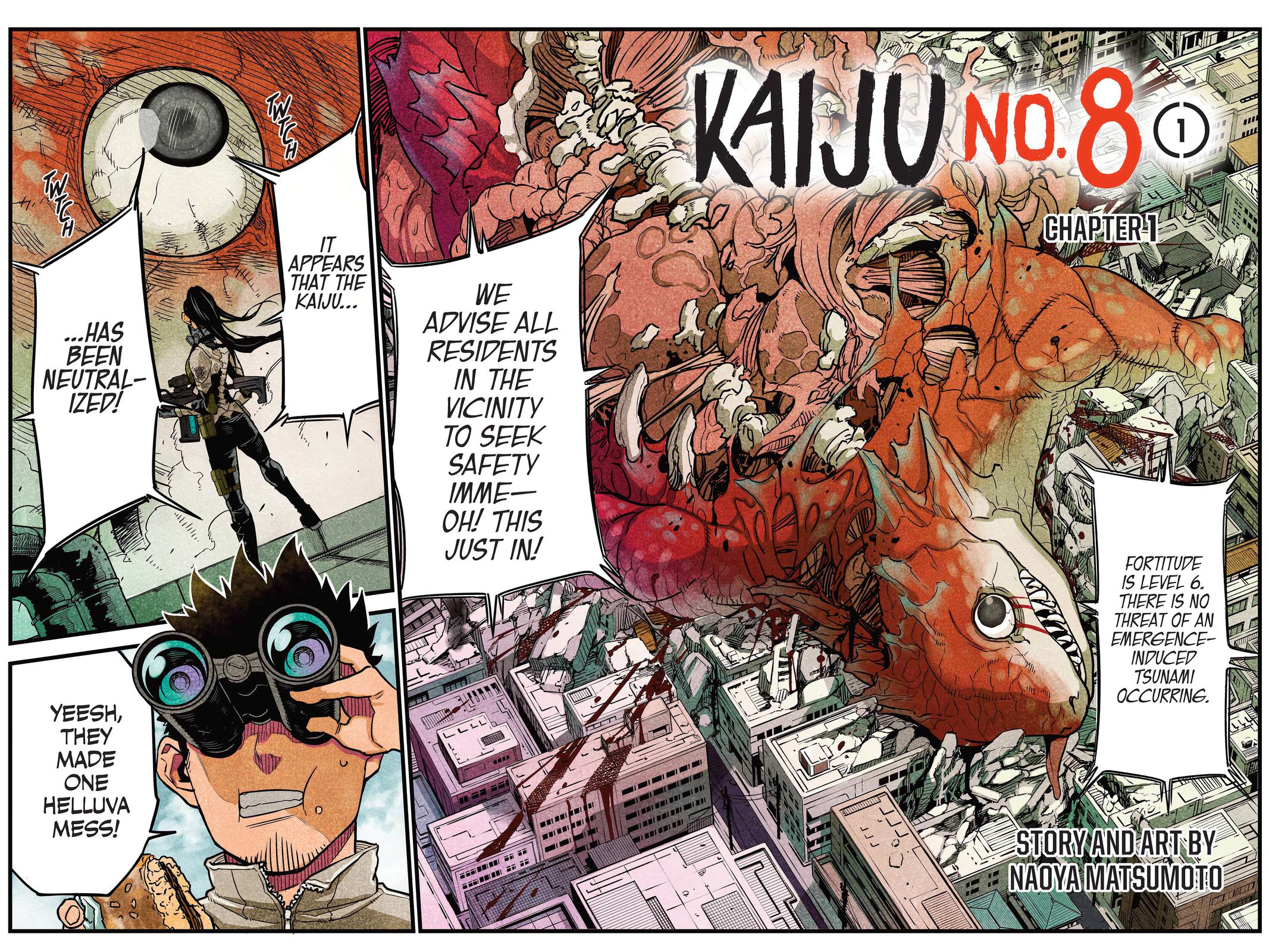Kaiju No. 8 Manga Chapter 1